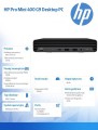 HP Inc. Komputer biurkowy Pro Mini 400 G9 i5-12500T 512GB/16GB/W11P 998A5ET