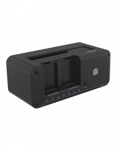 IcyBox Stacja dokująca IB-2924MSCL-C31 Docking &amp; CloneStation                    1x 2,5"/3,5" do 1x M.2 NVMe &amp; M.2 NVMe do M.2 NVMe