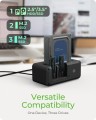 IcyBox Stacja dokująca IB-2924MSCL-C31 Docking &amp; CloneStation                    1x 2,5"/3,5" do 1x M.2 NVMe &amp; M.2 NVMe do M.2 NVMe