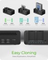IcyBox Stacja dokująca IB-2924MSCL-C31 Docking &amp; CloneStation                    1x 2,5"/3,5" do 1x M.2 NVMe &amp; M.2 NVMe do M.2 NVMe