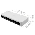 Qoltec SWITCH przełącznik sieciowy 8 x port RJ45 | 100Mbps | Fast       Ethernet | LAN
