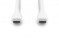 Digitus Kabel zasilający silikonowy USB-C - USB-C, USB 2.0 60W, 1m Biały