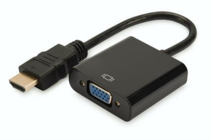 Digitus Adapter audio-video HDMI typ A do VGA, FHD, z audio 3.5mm        MiniJack