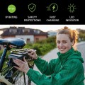 Qoltec Ładowarka do roweru skutera elektrycznego 36V | 42V | 2A | 5.5*2.1 | wodoodporna + kabel zasilający