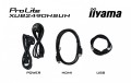 IIYAMA Monitor 24 cale XUB2490HSUH-B2 IPS,FHD,CAM,MIC,HDMI,DP