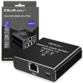 Qoltec Rozdzielacz Splitter Ethernet mini SWITCH 1x3 RJ45 | 1000Mb/s |  USB-C | Aluminium