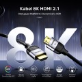Unitek Kabel HDMI 2.1 8K 60Hz 3m; C11086GY01-3M