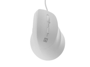 Natec Mysz wertykalna CRAKE 2 PRO 128000DPI optyczna biała