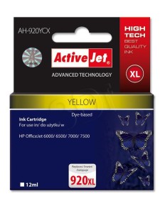 Tusz ActiveJet AH-920YCX yellow do drukarki HP - zamiennik HP nr 920XL CD974AE