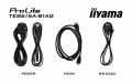 IIYAMA Monitor 86 cali TE8615A-B1AG IPS,4K,40pkt,550cd,DeepContrast-IR+,    HDMI x2,DP,USB-C, 2 x 20W, OPS Slot x1, 5xUSB, 2xRJ45,8-Array,EDLA, WiFi,P