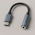 Qoltec Adapter USB-C | Jack 3.5mm | 10 cm