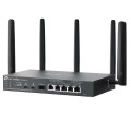 TP-LINK Brama sieciowa gigabitowa Omada 4G+ Cat6 AX3000 VPN with 4-Port PoE+PORT: 1× Gigabit SFP WAN/LAN Port, 1× Gigabit RJ45 WAN Port, 4× Gigabit WA