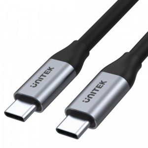 Unitek Kabel USB-C - USB-C PD 100W, 5Gbps, 4K60Hz, 2m, M/M; C14091ABK