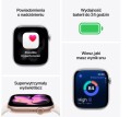 Apple Watch Series 11 GPS koperta 42 mm z aluminium w kolorze gwiezdnej szarości, pasek sportowy w kolorze czarnym - rozmiar S/M