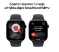Apple Watch Series 11 GPS koperta 46 mm z aluminium w kolorze onyksu, pasek sportowy w kolorze czarnym - rozmiar S/M