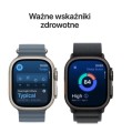 Apple Watch Ultra 3 GPS + Cellular koperta 49 mm z tytanu w kolorze naturalnym, opaska Alpine w kolorze jasnoniebieskim - rozmiar M