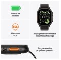 Apple Watch Ultra 3 GPS + Cellular, koperta 49 mm z tytanu w kolorze naturalnym, bransoleta mediolańska z tytanu w kolorze naturalnym - rozmiar L