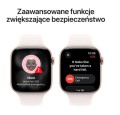 Apple Watch Series 11 GPS+Cellular, koperta 46 mm z aluminium w kolorze różowego złota, pasek sportowy w kolorze łagodnego różu - rozmiar M/L