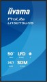 IIYAMA Monitor 50 cali LH5075UHS-B2AG,24/7,VA,ANDROID.11,4K,500cd,3xHDMI,DP, RJ45,2x10W,2xUSB,WiFi,4/32GB,24/7,A311D2, full daisy chain,
