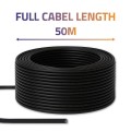Qoltec Kabel patchcord sieciowy skrętka UTP | CAT6 | High speed 1Gb/s | LAN | 50m | Czarny