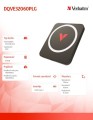 Verbatim Dysk zewnętrzny SnapBack Magnetic SSD Mocha MagSave 512GB Apple ProRes 4K 60kl/s