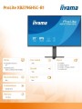 IIYAMA Monitor 27 cali XB2796HSC-B1   IPS,FHD,HDMI,USB-C (PD 65W),144Hz,    1xUSB 3.2 , 1xUSB-C, 2x2W, HAS 150/PIVOT/obrót stopy 360st