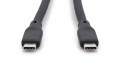 Digitus Kabel połączeniowy silikonowy USB-C - USB-C, USB 4 Gen2 20G 8K 240W, 2m Czarny