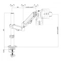 Maclean Uchwyt na monitor MC-135 17-32 cali 2-10 kg