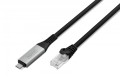 Digitus Kabel adapter USB-C - RJ45 Kat. 6A S/FTP, 1 Gbit/s, USB 3.2 Gen1, LSZH, 2m