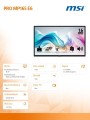 MSI Monitor 15.6 cala PRO MP165 E6 LED/FHD/Flat/60Hz/czarny