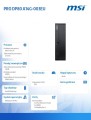 MSI Komputer PRO DP80 A14G-003EU WIN11PRO/Intel Core i7-14700/16GB/512 GB SSD/Czarny
