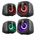 Defender Głośniki komputerowe J1 2.0 6W LED USB czarne