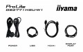 IIYAMA Monitor 27 cali GB2771HSU-W1 0.4ms,Fast IPS, HAS (150) PIVOT,        1xUSB 3.2, 1xUSB C, 240Hz, DP, 2xHDMI,Adaptive G-SYNC - 1920 x 1080 @48-24