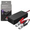 Qoltec Ładowarka do akumulatora AGM GEL STD | Prostownik 12V | 4A | 48W | LED | Kabel 1.8m