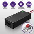 Qoltec Ładowarka do akumulatora AGM GEL STD | Prostownik 12V | 4A | 48W | LED | Kabel 1.8m