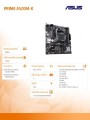 Asus Płyta główna PRIME A520M-K AM4 DDR4 DSUB/HDMI mATX