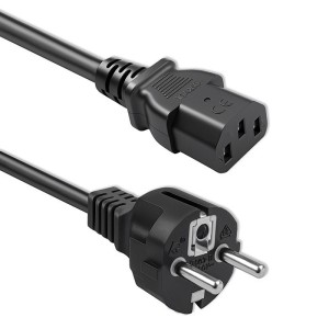 Qoltec Kabel zasilający SCHUKO CEE 7/7 (E/F) | IEC C13 | 3x1.0mm2 | Czysta miedź Cu | 1.5m