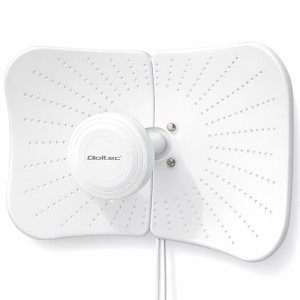Qoltec Antena paraboliczna 4G 5G LTE | 2x19dBi | kierunkowa | zewnętrzna| 1710-2700 MHz | 3300-4200 MHz | N Female | wodoodporna | 5m