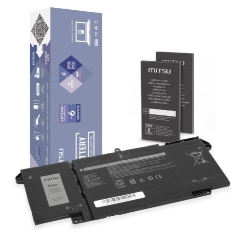 Mitsu Bateria 7FMXV do Dell Latitude 5320 7320 7420 7520 - 15.2V 3600 mAh (55 Wh) 15.2V