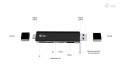 i-tec Czytnik kart USB-C/USB-A Dongle SD TF 2xUSB