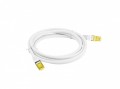 Lanberg Patchcord kat.6a s/ftp lszh cu 0.5m biały fluke passed