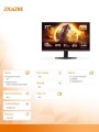 AOC Monitor 27 cali 27G4ZRE Fast IPS 240Hz HDMIx2 DP