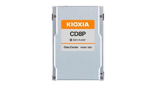 Kioxia Dysk SSD CD8P-R 7680GB U.2 NVMe Gen.5 1x4 DWPD 1 3D TLC BiCS Flash Data Center NVMe non-SED SIE PLP