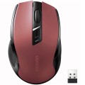 Ugreen Mysz bezprzewodowa silent click MU006 - czerwona