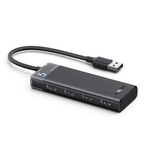 Ugreen HUB USB-C CM653 1x USB-C 4x USB-A - szary
