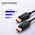 Qoltec Kabel DisplayPort M/M v2.1 | 40G | 1.5m