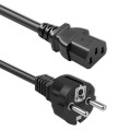 Qoltec Kabel zasilający SCHUKO CEE 7/7 (E/F) | IEC C13 | 3x1.0mm2 | Czysta miedź Cu | 3m
