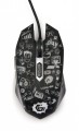 Gembird Mysz optyczna LED, 6-przyciskowa, USB, czarna