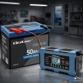 Qoltec Ładowarka 12V 6A | Prostownik z funkcją naprawy | AGM GEL LiFePO4