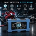 Qoltec Ładowarka 12V 6A | Prostownik z funkcją naprawy | AGM GEL LiFePO4
